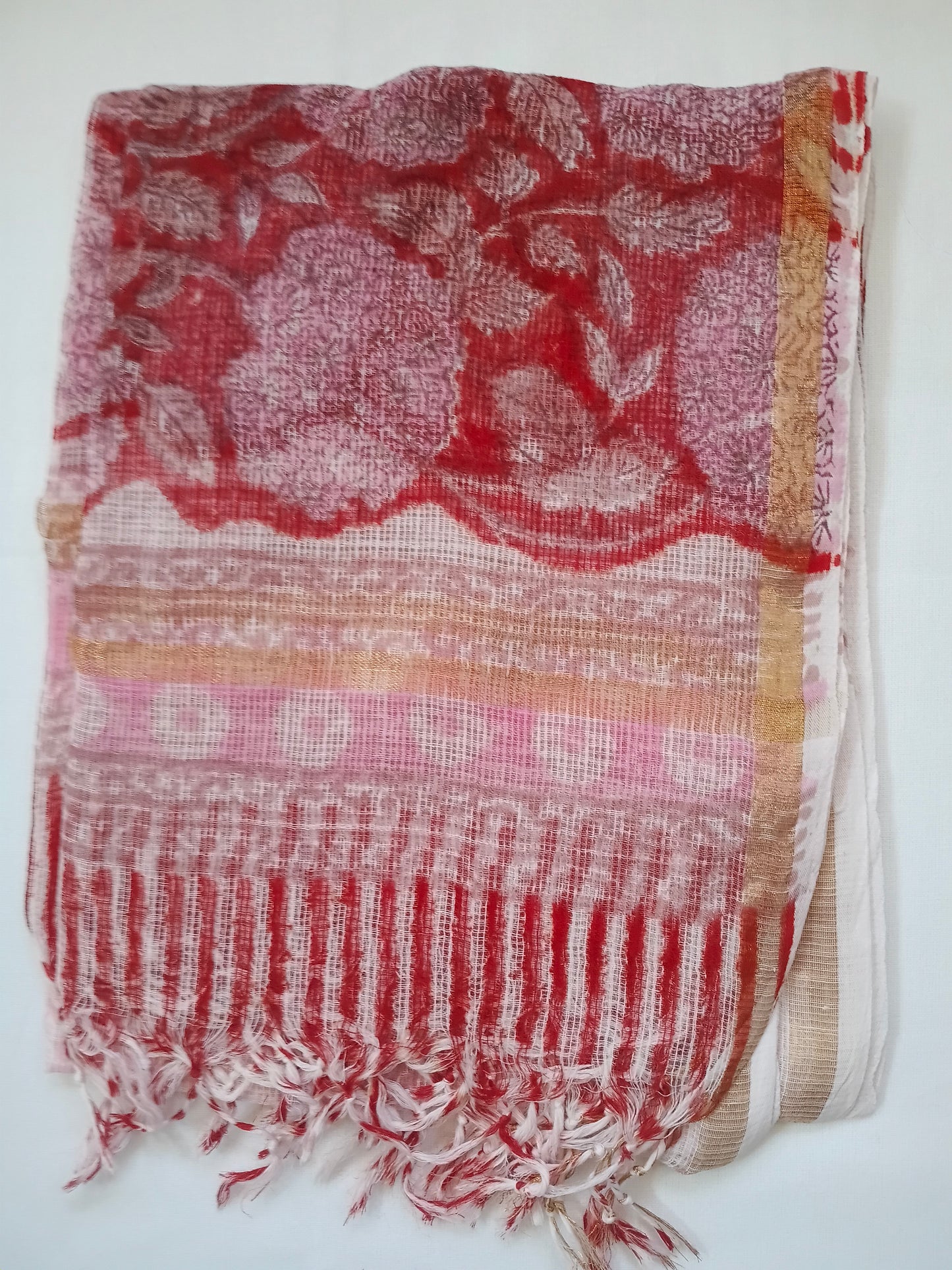 Unstitched cotton hand block printed set