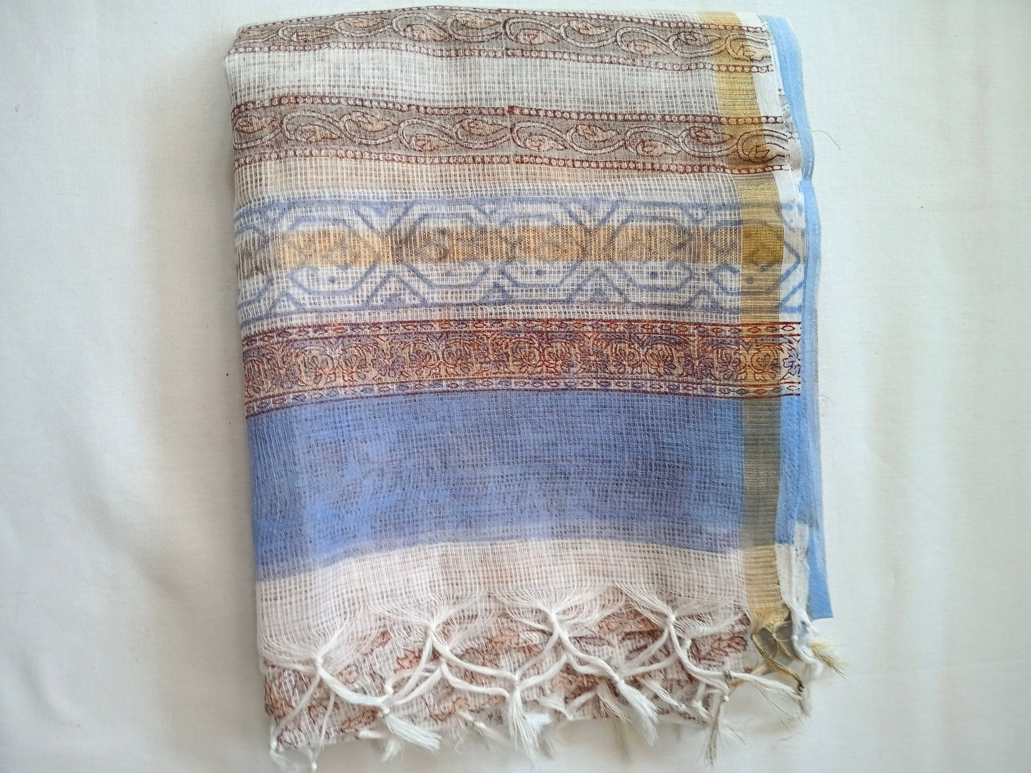 Unstitched cotton hand block printed set