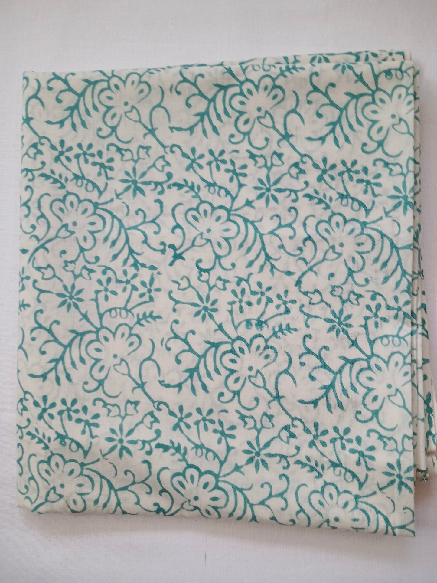 Unstitched cotton hand block printed set