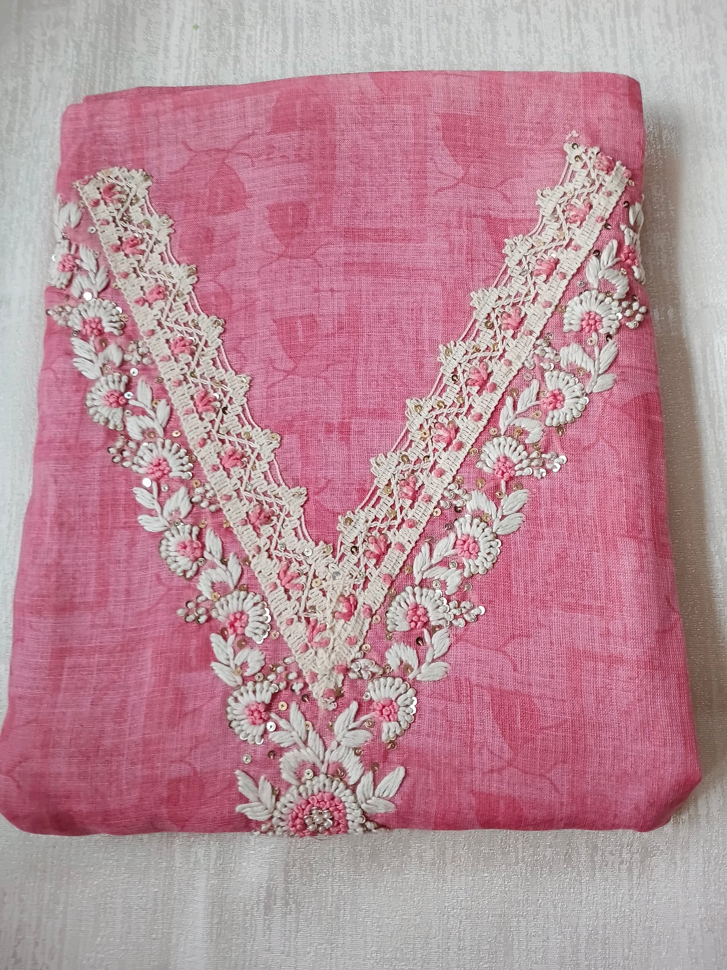 Unstitched cotton linen set