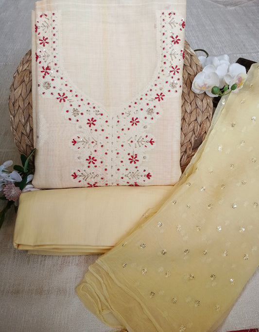Unstitched cotton linen set