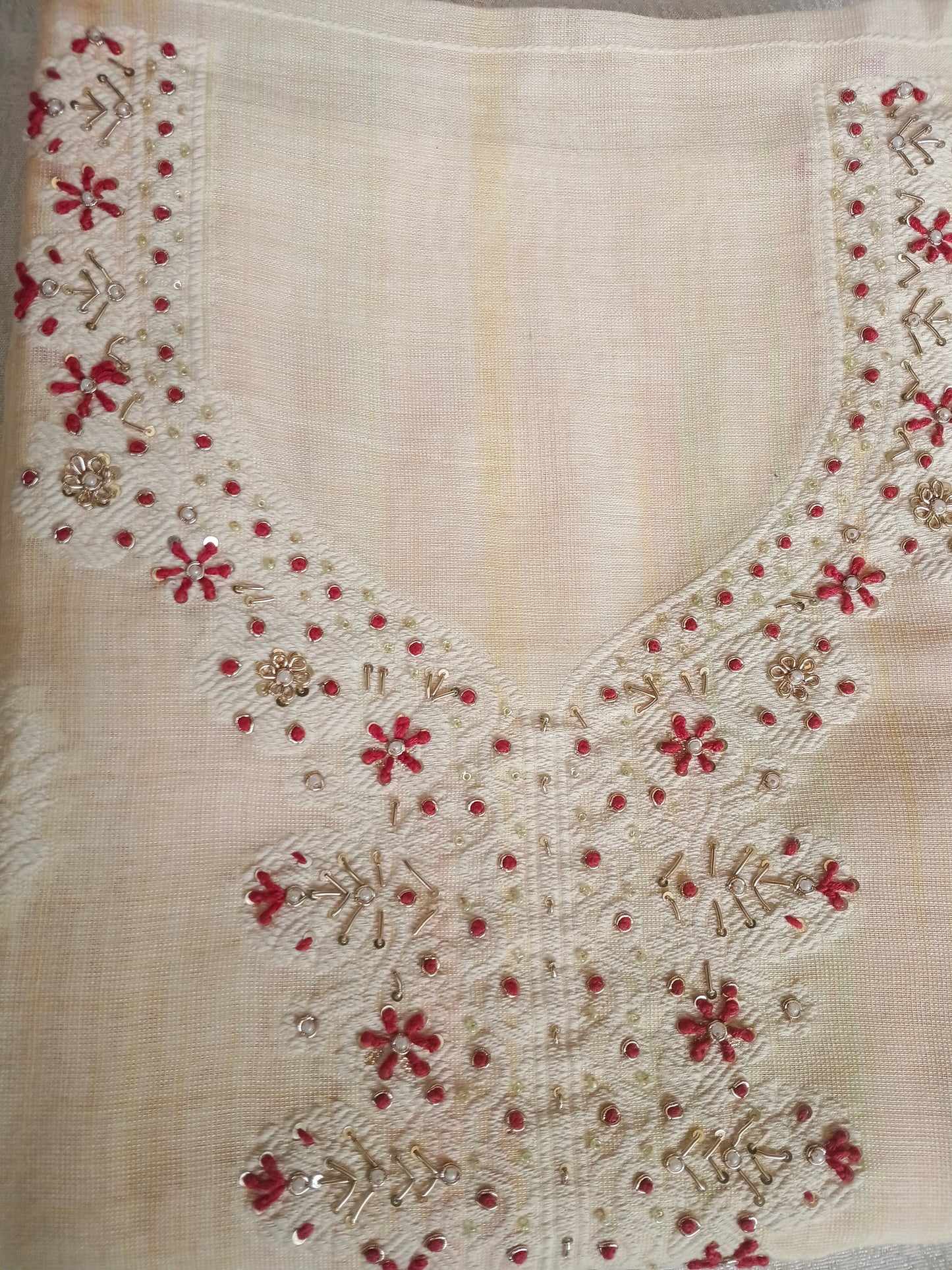 Unstitched cotton linen set